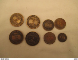 Lot De 8 Pieces Commerce Et Indutrie - Voir Detail - Années Differentes - Vrac - Monnaies