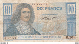 Billet De  10 Francs  Outre Mer - Territoires Français Du Pacifique (1992-...)