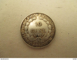 Indochine   Piece  En Argent  De 10 Centimes   1930   Republique Francaise - Indochine