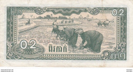 CAMBODGE    Billet    De  0,2 Riels 1979 - Cambodge
