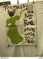 Affiche - Poster  - De   J E - GLUCK  - TONMES 146 Rue  De La  Pompe  Sport - Tennis - 1980 - 78 Cm Par 58 Cm - Affiches