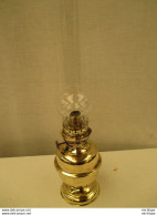 Lampe  A Petrole  En Laiton  Complette  H Total 45 Cm Diametre 12 Cm  Fonctionne  Parfaitement - Popular Art