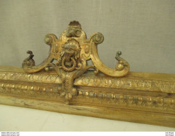 Parure  De Cheminée En Bronze Doré  92 Cm  5 Kg 5 - Bronzen