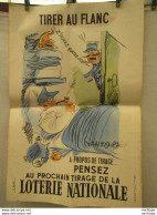 Affiche  Originale 1960 De Vanrompaul Pour La Lotterie  Nationale  - 60 Cm Par 40 Cm  Bon état - Decorative Weapons