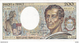 200  Francs Montesqieu 1985 - E 030 Etat Sup  +++ - 200 F 1981-1994 ''Montesquieu''