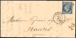 1865 France Postally Travelled Cover - 1862 Napoléon III