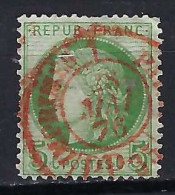 FRANCE Paris CAD Rouge Des Imprimés PP Xx Ca.1878: Le Y&T 53 Sup. Obl. PP 35 - Journaux