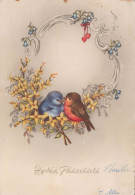 OSTERN HUHN EI Vintage Ansichtskarte Postkarte CPSM #PBO819.DE - Pâques