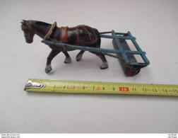 Attelage Rouleau En Plomb   13 Cm - Jouet Début 20 Em - Toy Memorabilia