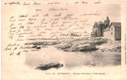 CPA Carte Postale France Quiberon Ponte D'Urville Et Villa Rodel  1902  VM81578 - Quiberon