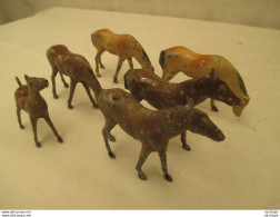 Lot De  6 Chevaux  Kiralu - Jouets Anciens