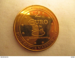 EURO TEMPORAIRE DES VILLES 2 EURO De PONT ST MAXENCE LEVANDRIAC - Errores Y Curiosidades