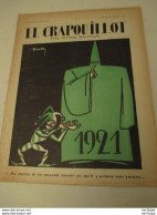 WWI Rare Journal Le Crapouillot (né  dans Les Tranchées ) Format 25 Cm  X 33 Cm  - 1 Er Janvier1921  Bon état - Français