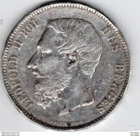 5 Francs ARGENT - LEOPOLD II - 1873 - 5 Francs