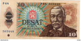 Tchécoslovaquie Ceskoslovenskych Billet De10 Desat Korun 1986 TTB. - Tchécoslovaquie