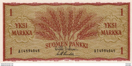 Finlande Billet 1 Markka 1963 Neuf - Finnland