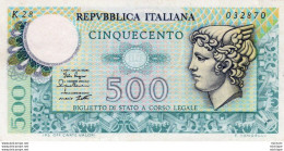 BILLET - ITALIE - 500  Lire  1979 - 500 Lire