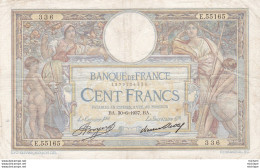 100 Francs Luc Olivier Merson -1937 - E 55165  Ce Billet A Circulé  - Vendu En L'etat - 100 F 1908-1939 ''Luc Olivier Merson''