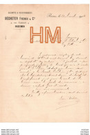 1904 - 51 REIMS - Facture - Lettre  A  Entête    -ESCOMPTE ET RECOUVREMENT  - BECHETER FRERES - 1900 – 1949
