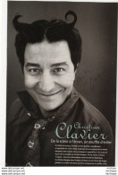 N°1    SIGNATURE  DE  CHRISTIAN CLAVIER    PHOTO PAPIER SUR PAPIER PHOTO 20 X 29cm - Sonstige & Ohne Zuordnung