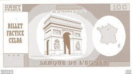 SPECIMEN   100 Francs   Uniface - Specimen