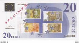 SPECIMEN   20 Euros - Fiktive & Specimen