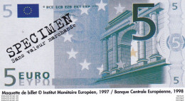 SPECIMEN  5 Euros   1998 - Fiktive & Specimen