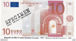 SPECIMEN  10 Euros   1998 - Fiktive & Specimen