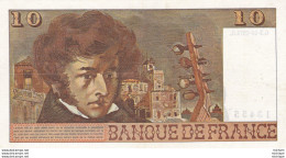 Billet France 10 Francs Berlioz - G .3 - 10 - 1974 . G .   -  C . 89   Tres  Bon Etat - 10 F 1972-1978 ''Berlioz''