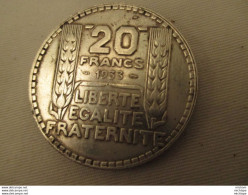 20 Francs 1933 Turin Argent  Superbe  état - Otros & Sin Clasificación