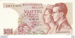 Belgique   50 Francs   1966  Ce  Billet  A Circulé Mais  Propre - 50 Francs