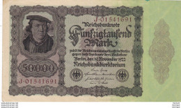 Allemagne   50000 Mark   1922  Ce Billet  A Circulé - Mais  Tres  Propre - 50.000 Mark