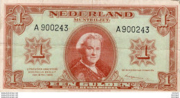 Billet - PAYS BAS - 1 Gulden - Nederland -   A  900243  - Mai 1945 - Other & Unclassified