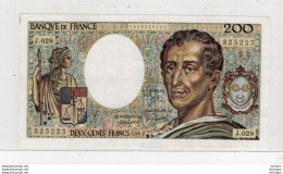 Billet -  FRANCE - 200  Francs  - MONTESQUIEU -   J . 028    1985   -  325225 - 200 F 1981-1994 ''Montesquieu''