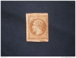STAMPS FRANCIA 1860 NAPOLEONE III 10 CENT BISTRE N.13A I TYPE (YVERT) OBLITERE ANCRE - 1853-1860 Napoléon III