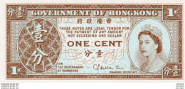 Billet  GOVERNMENT OF HONGKONG One Cent - Hongkong