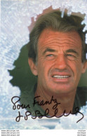 N°12  SIGNATURE DE JEAN PAUL BELMONDO   PHOTO PAPIER  SUR PAPIER PHOTO 19 X 27cm - Autres & Non Classés