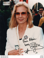 N° 66  GRANDE ET BELLE PHOTO  AUTOGRAPHE DEDICACE DE SYLVIE VARTAN - Autres & Non Classés