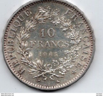 10 Francs  Argent  1965  état SUP - 10 Francs