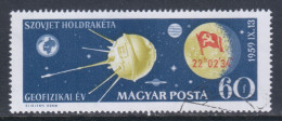Hungary 1959 Mi# 1626 A Used - Landing Of Lunik 2 On Moon / Space - Used Stamps
