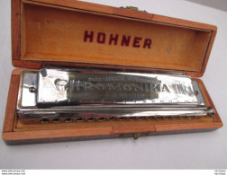 Harmonica  Hohner Chromatique  Dans Son Coffret   Année 60  Superbe  état - Instruments De Musique