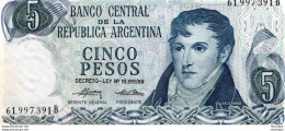 ARGENTINE 5 Pesos  Neuf - Argentina