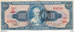 BRESIL  1000  Cruzeiros  Bon état - Argentine