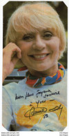 N°107 - AUTOGRAPHE   DEDICASSE DE   ANNIE CORDY  - GRANDE  PHOTO PAPIER SUPPORT CARTON   26X14 - Sonstige & Ohne Zuordnung