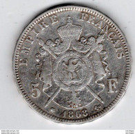 5 Francs Argent    Napoléon  III  - 1868 A - 5 Francs