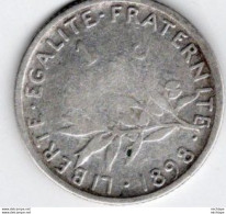 1 Franc    Argent    1898 - 1 Franc