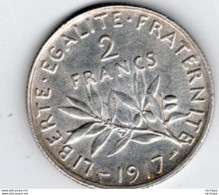2 Francs Semeuse - Argent - 1917  - SUP - 2 Francs