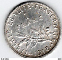 1 Franc    Argent    1918 - 1 Franc