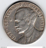 Monnaie -  CUBA - 50 Centarios Argent 1953  - Sup - Cuba