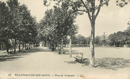 69 - Villefranche Sur Saone - Place Du Promenoir - Oblitération Ronde De 1914 - CPA - Voir Scans Recto-Verso - Villefranche-sur-Saone